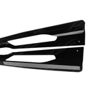 Side view of BMW 4 Series G26 430i M440i 440i 420i, equipped with aero kit side skirts in gloss black, offering a sporty and aggressive look