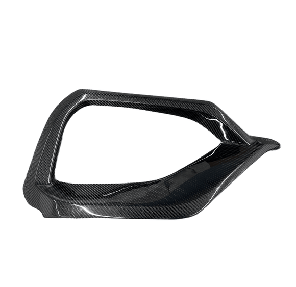 Fit 2022-2025 Subaru WRX VB REAL Carbon Fiber Lip Front Bumper Cover Molding Trim Set