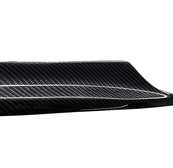 Fit 2022-2025 Subaru WRX VB REAL Carbon Fiber Lip Front Bumper Cover Molding Trim Set