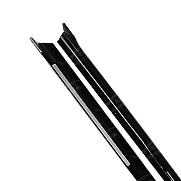 Detail of side skirt extensions body kit on BMW 4 Series G26, showing off the glossy finish and precise engineering for optimal aerodynamics