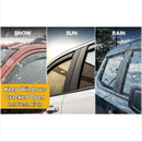 Se adapta a Nissan Rogue Sport 2017-2022, viseras para ventanas con ventilación de canal exterior, protectores contra la lluvia, el sol y el viento, deflectores de sombra -6