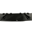 Aesthetic enhancement with the gloss black front splitter spoiler lip on the BMW 5 Series G30, showcasing sophisticated design details.