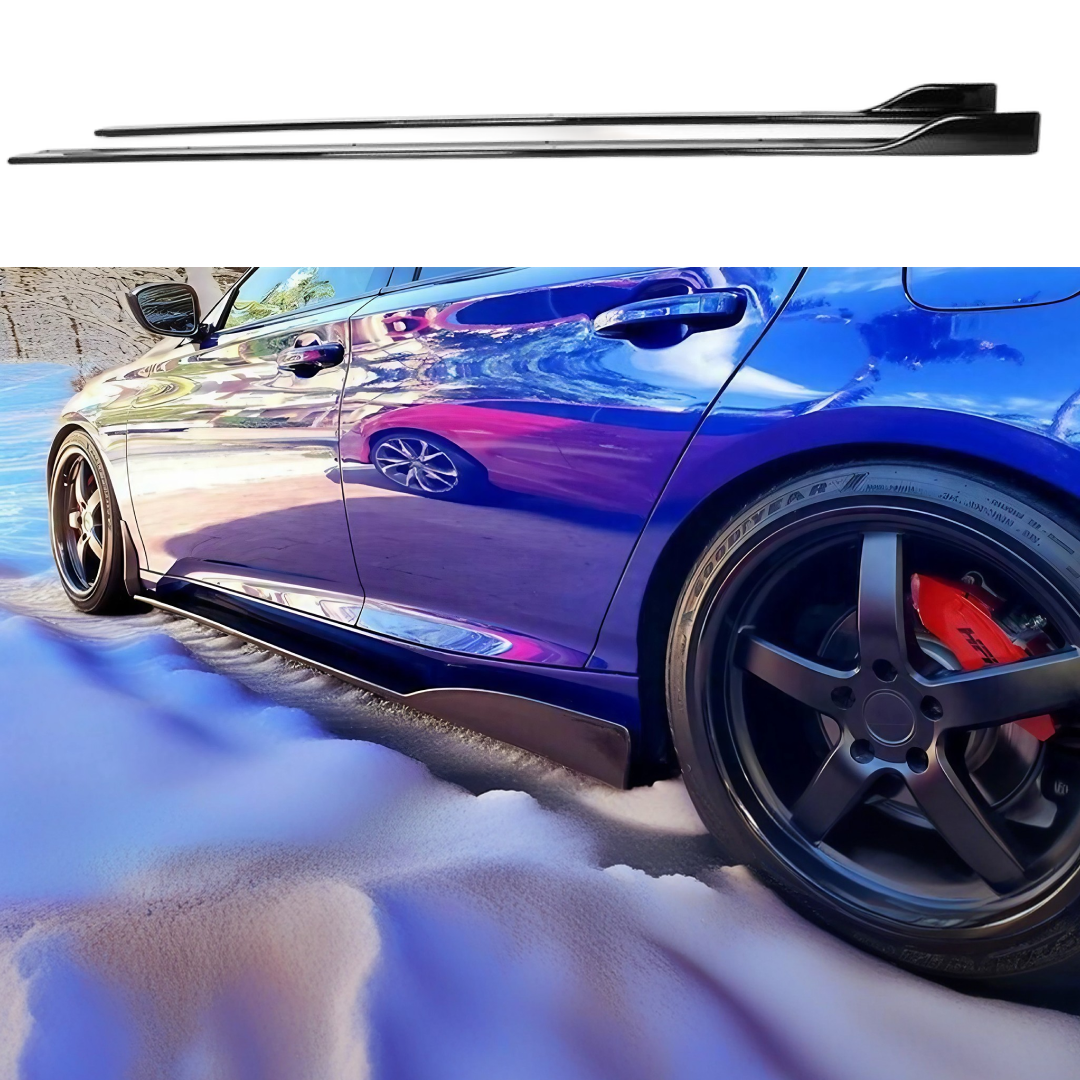 Side Skirt - Carbon Fiber Print Fits Toyota Camry 2018-2024