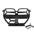 Fits 2020-2024 BMW M3/M4 G80/G81/G82/G83 Gloss Black CSL Style Front Kidney Grill-5