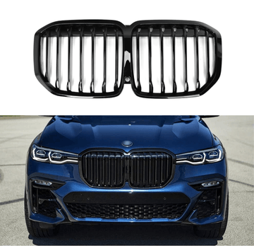 Rejilla de parachoques delantera negra brillante para BMW X7 G07 M Performance 2019-2022 