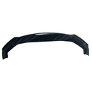 Detailed close-up showing the quality and craftsmanship of the Gloss Black Front Bumper Lip Spoiler on the Fit 2017-2020 BMW 5 Series G30 LCI M Sport.