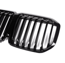 For BMW X7 G07 M Performance 2019-2022 Glossy Black Front Bumper Grille-2