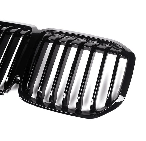 For BMW X7 G07 M Performance 2019-2022 Glossy Black Front Bumper Grille