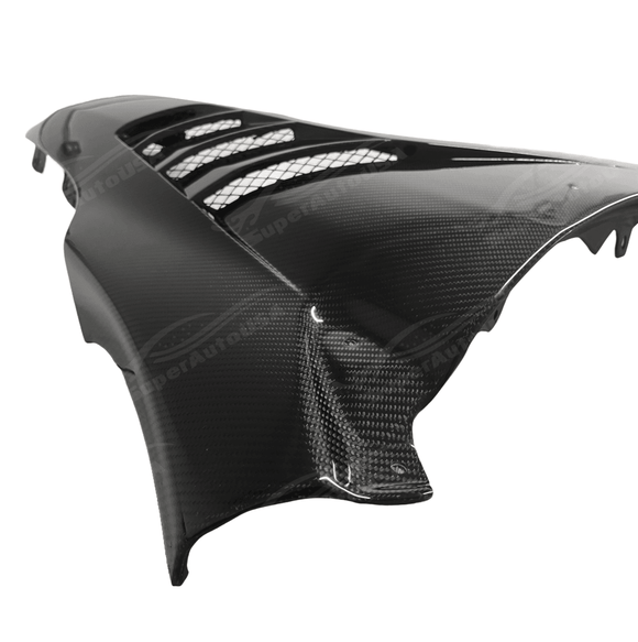 Real carbon fiber JDM style front side vented fender panel for 2022 Subaru WRX STI