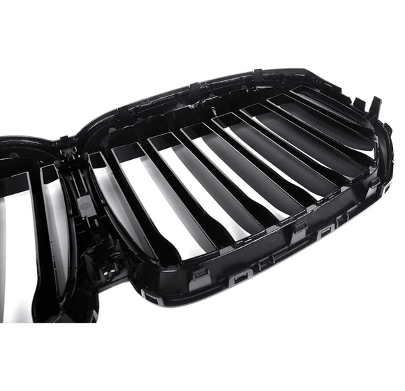 For BMW X7 G07 M Performance 2019-2022 Glossy Black Front Bumper Grille