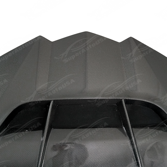 Carbon Fiber ZR1 Style Car Hood Cover For 20-26 Chevrolet Corvette C8