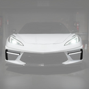 Illuminated carbon fiber LED DRL light bar insert for Corvette C8 2020-Up