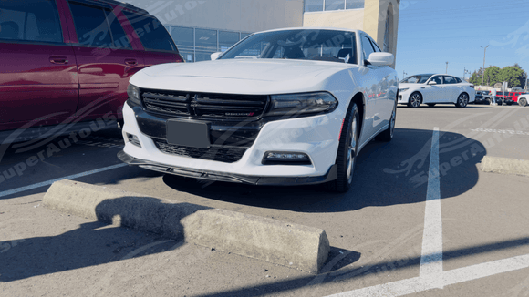 Se adapta al alerón de parachoques delantero negro Dodge Charger SXT 2011-2023 