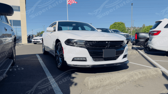 Se adapta al alerón de parachoques delantero negro Dodge Charger SXT 2011-2023 