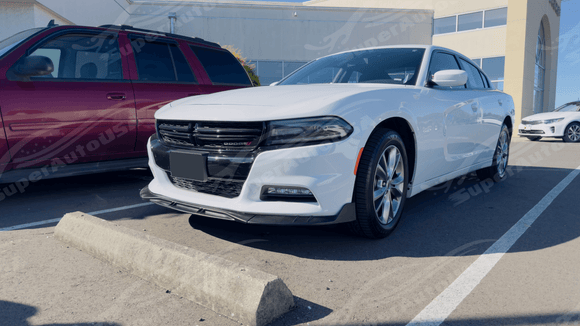 Se adapta al alerón de parachoques delantero negro Dodge Charger SXT 2011-2023 