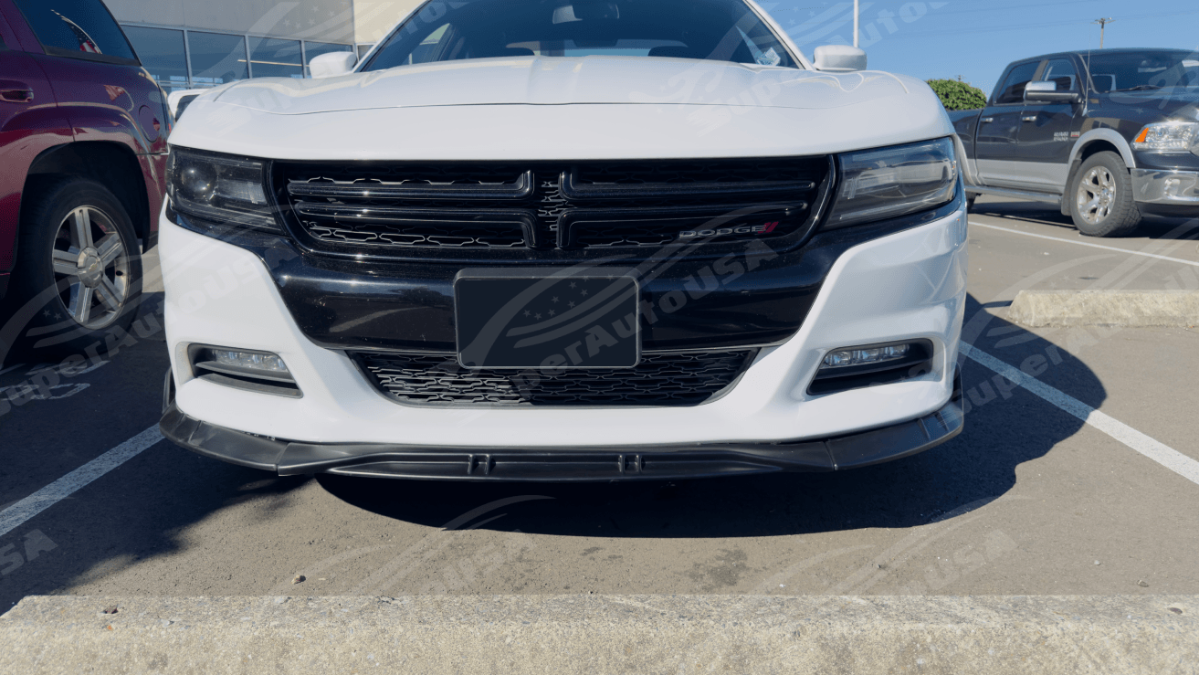 Fits 2011-2023 Dodge Charger SXT Black Front Bumper Lip Spoiler