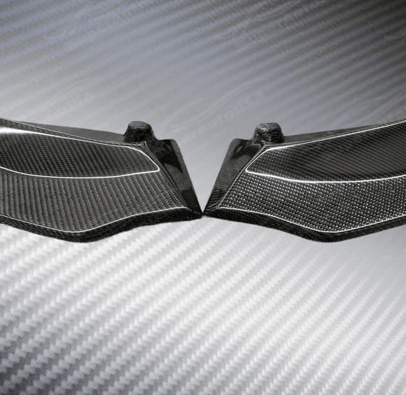 2021 BMW G80 M3 front bumper lip in V style real carbon fiber