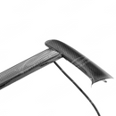 Carbon fiber LED DRL bezel integrated on a black C8 Corvette