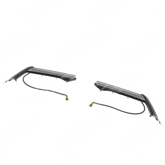 Lightweight carbon fiber material of C8 LED DRL light bar bezel