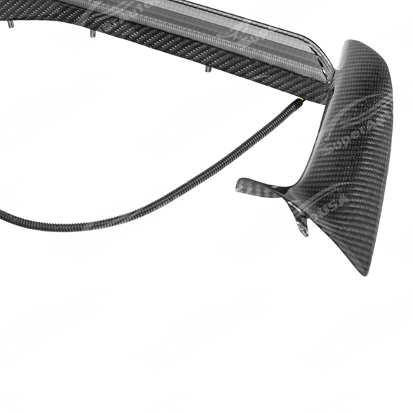 Precision fitment of carbon fiber LED DRL bezel insert on 2022 Corvette C8