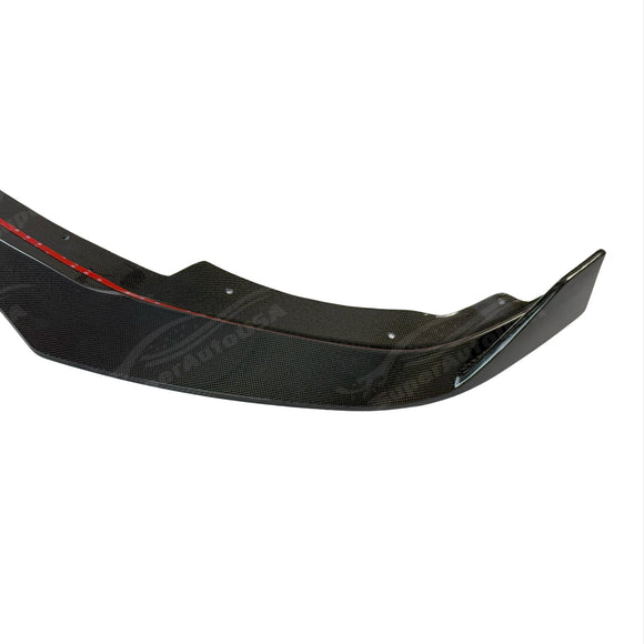 SuperAutoUSA real carbon fiber front splitter for 2023 Acura Integra.
