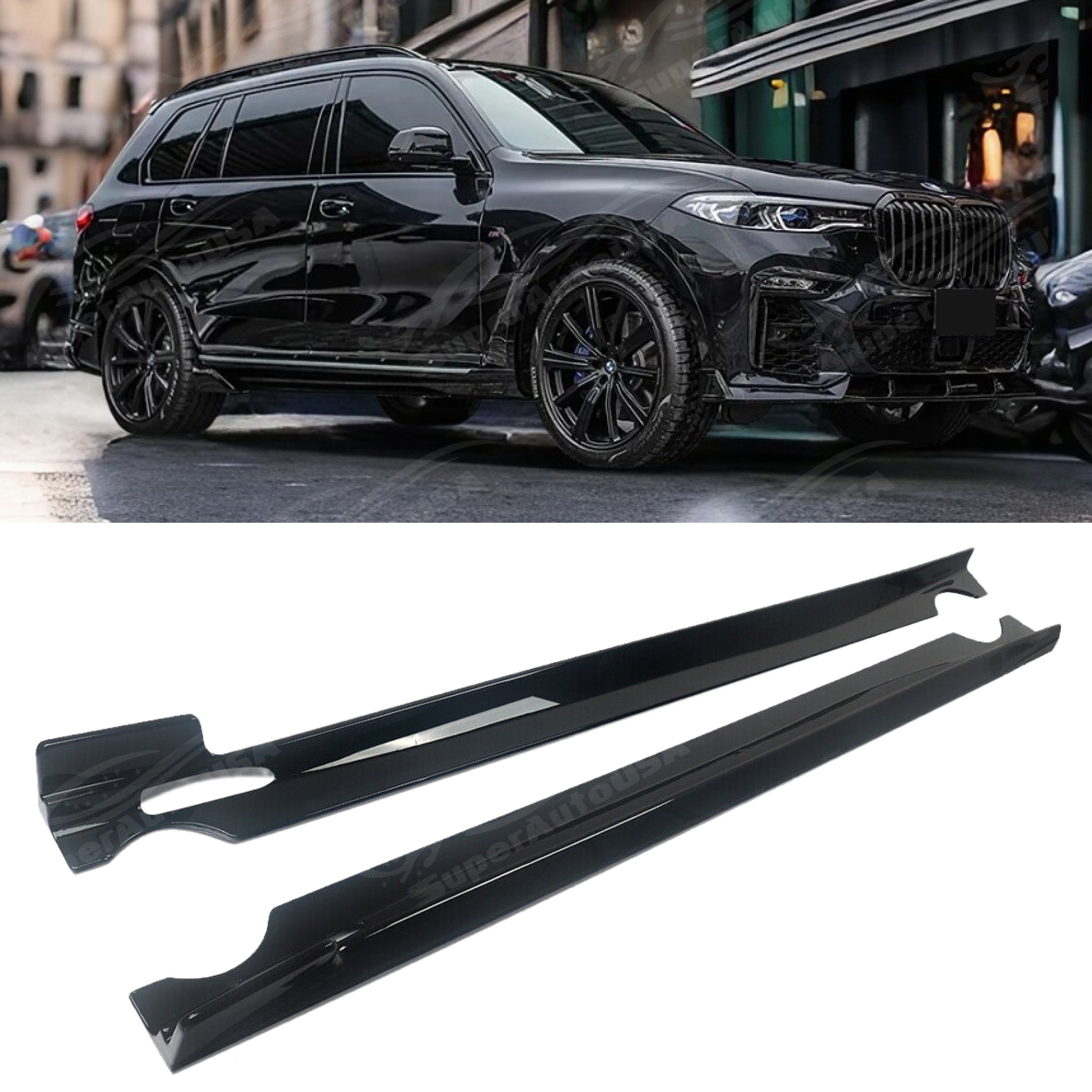 Fits 2023-2025 BMW G07 X7 LCI Gloss Black M Performance Style Full Body Kit