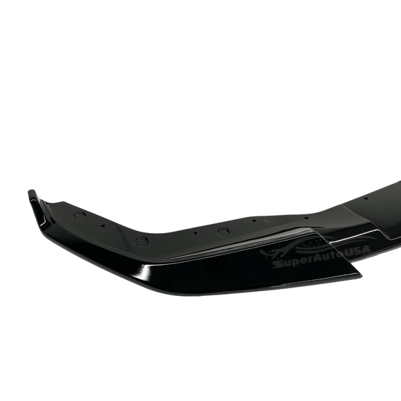 2019 BMW 3 Series G20 featuring a sleek and stylish Gloss Black Front Lip, designed to improve airflow and vehicle dynamics