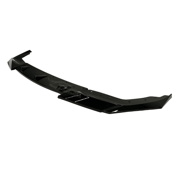 2021 BMW 3 Series G20 equipped with a Gloss Black Car Lips Front Spoiler, melding form with function for superior aerodynamics