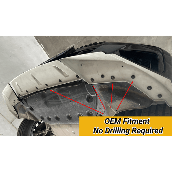 For 2019-2022 BMW 3 Series G20 Gloss Black Front Bumper Lip Spoiler