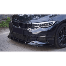 For 2019-2022 BMW 3 Series G20 Gloss Black Front Bumper Lip Spoiler-13