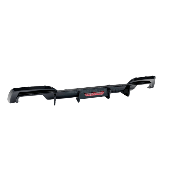 PP Valance Bumper with Screws and Gloss Black Rear Diffuser fitted on a 2019-2022 BMW 3 Series G20, adding a sharp and durable edge to the rear