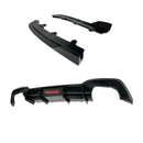 Close-up of the Gloss Black Rear Lip Bumper Diffuser on a BMW 3 Series G20, providing an aggressive aesthetic for the 2019-2022 models