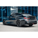 Fits 2019-2022 BMW 3 Series G20 Gloss Black Rear Diffuser with Rear Corner Splitter-15