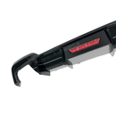 Elegant Rear Lower Bumper Wing Lip Diffuser in Gloss Black on a 2020 BMW 3 Series G20, showcasing its streamlined design and enhanced aerodynamics