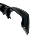 Shark Fin Style Rear Diffuser in Gloss Black on a 2022 BMW 3 Series G20, offering a distinctive and aggressive look for enhanced aerodynamics