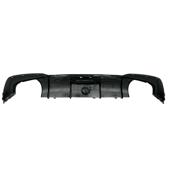 Fits 2019-2022 BMW 3 Series G20 Gloss Black Rear Diffuser with Rear Corner Splitter