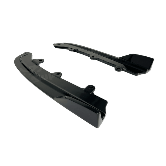 Fits 2019-2022 BMW 3 Series G20 Gloss Black Rear Diffuser with Rear Corner Splitter