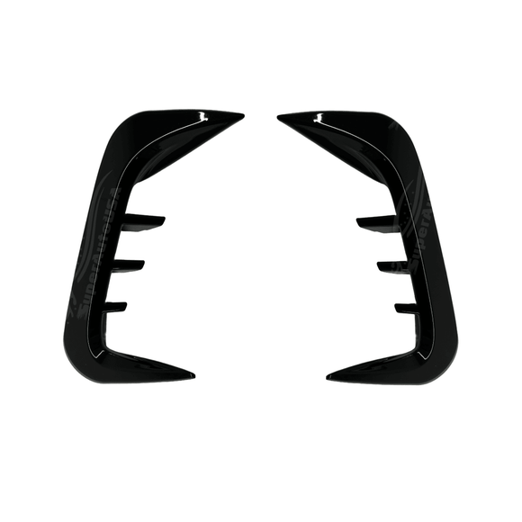 Close-up of the Gloss Black Rear Air Vent Trim in a BMW 3-Series G20, offering a refined and stylish aesthetic for the 2019-2022 models