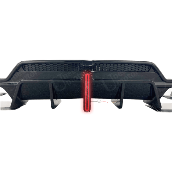 Difusor trasero negro brillante con luz LED para BMW Serie 3 G20 LCI 330i M-Sport 2023-2024 