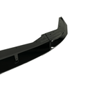 Elegant Front Spoiler in Car on a 2023-2024 BMW 3 Series G20 LCI in gloss black, highlighting its streamlined design and enhanced aerodynamics