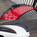 Close-up of the Gloss Black Rear Spoiler installed on a BMW 3-Series G20, offering an aggressive aesthetic for the 2019-2024 models