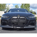 Fits 2021-2025 BMW G22/G23 430i/M440i 4 Series CSL Style Real Carbon Fiber Side Skirt Front Lip-14