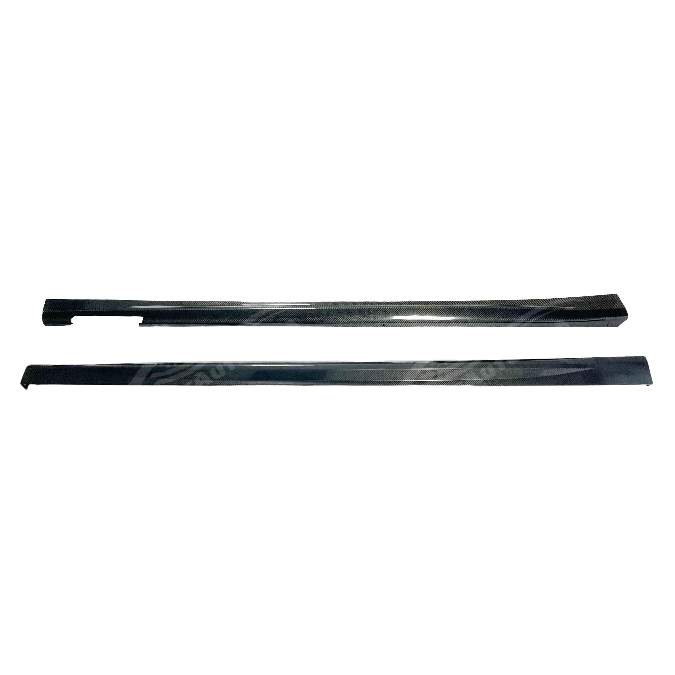 Fits 2021-2025 BMW G22/G23 430i/M440i 4 Series CSL Style Real Carbon Fiber Side Skirt