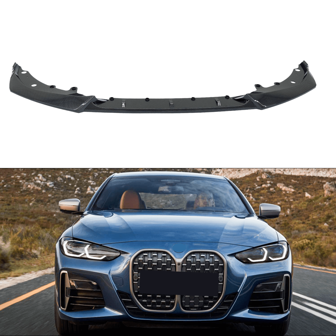 BMW G22 430i CS Style Carbon Fiber Print Front Lip Spoiler