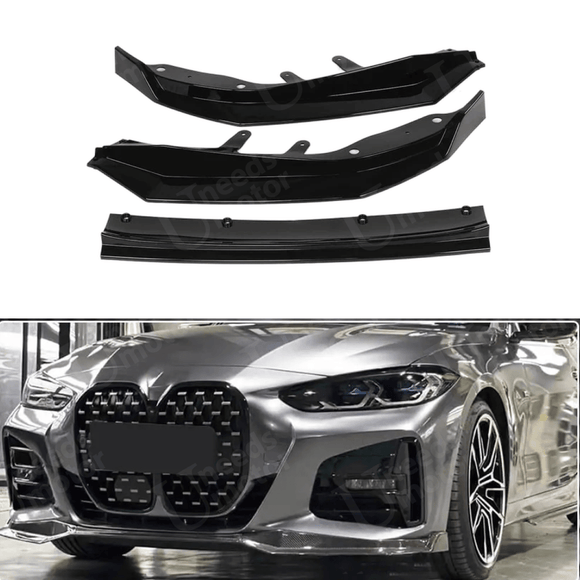 BMW G22 430i MP Style Gloss Black Front Lip Spoiler