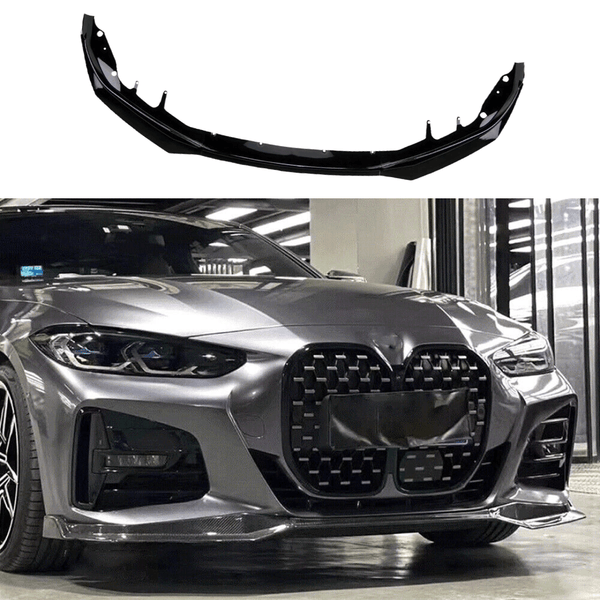 FOR 21-25 BMW G26 M440i i4 M50 GRAN COUPE 3D STYLE GLOSS BLACK FRONT