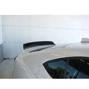 Detailed perspective focusing on the contours and design of the Paint Matched Duckbill Rear Spoiler on the WRX STI 2022-2024.