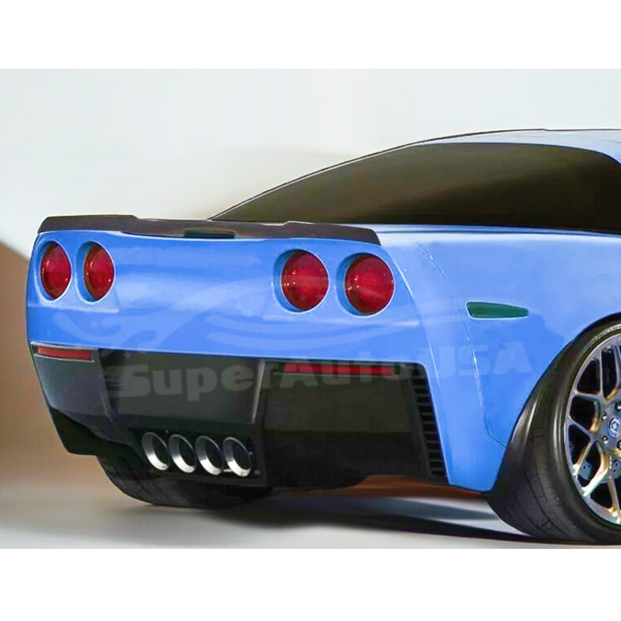 Rear Spoiler Wing with Removable Gurney Flap for 2009 Corvette C6