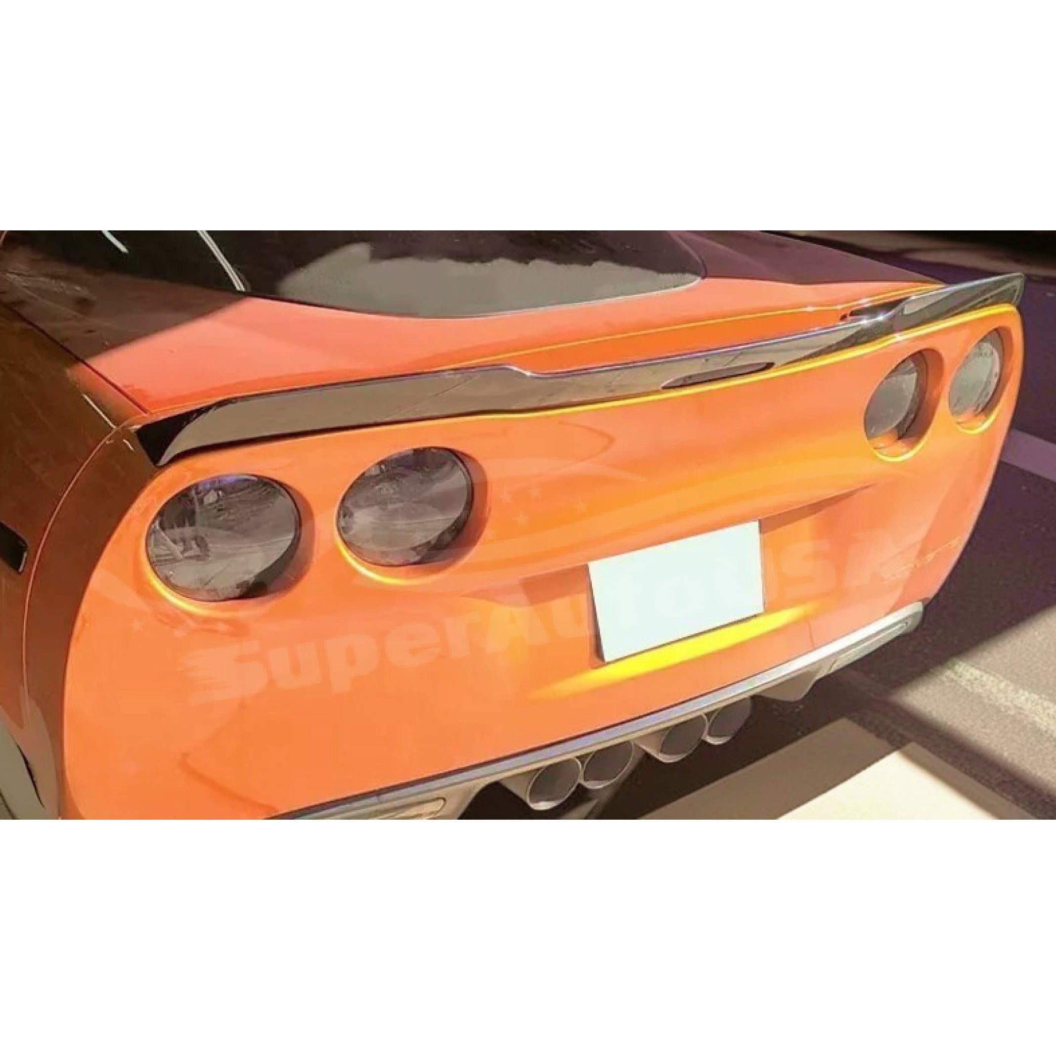 2010 Corvette C6 Rear Wing Spoiler with Removable Gurney Flap