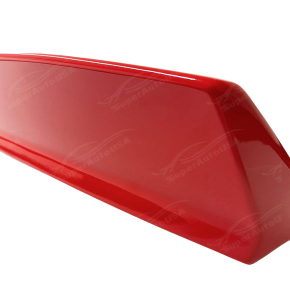 Profile shot capturing the sleek lines and high-quality finish of the Duckbill Trunk Spoiler on the WRX STI 2022-2024